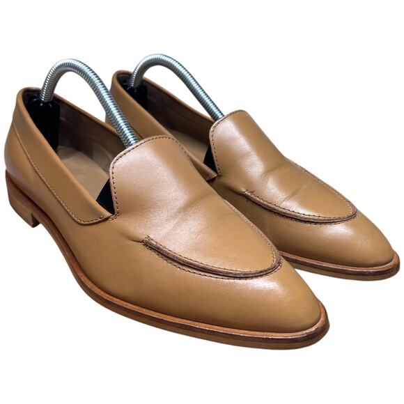 EVERLANE The Modern Leather Women's 37/US 6.5 Loafer Camel Preppy Made in Italy - Picture 7 of 13